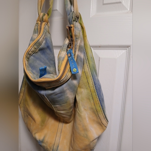Lucky BRAND vintage Multicolor Tie-Dye Women's Bag Hobo Canvas - Picture 2 of 7